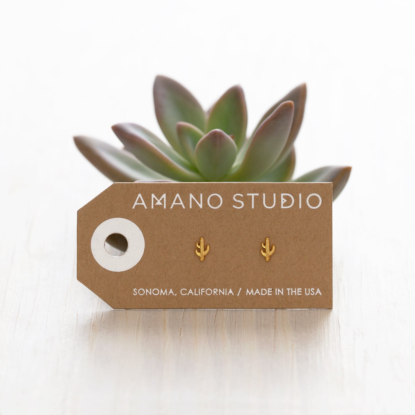 Saguaro Cactus Stud Earrings
