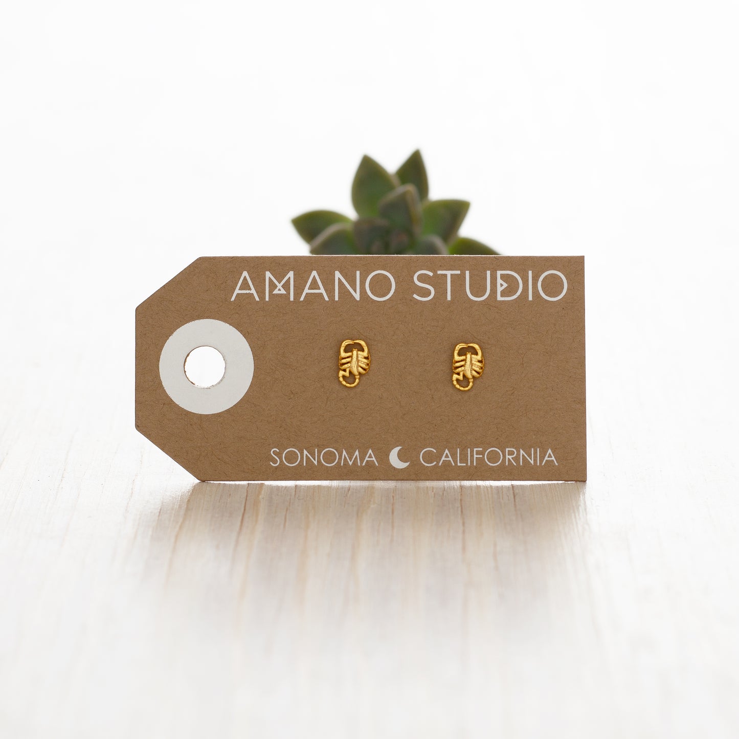 Tiny Scorpion Stud Earrings