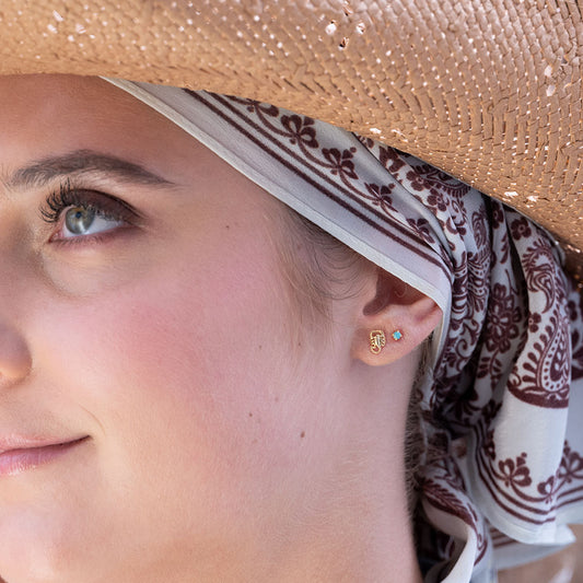 Tiny Scorpion Stud Earrings