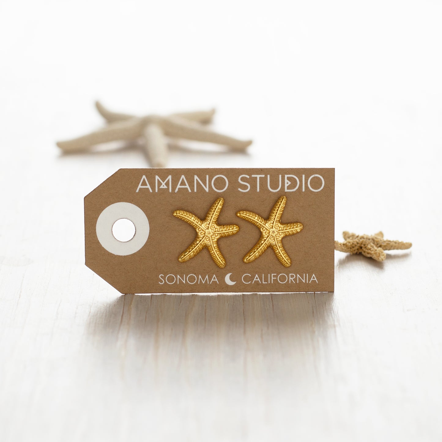 Large Starfish Stud Earrings