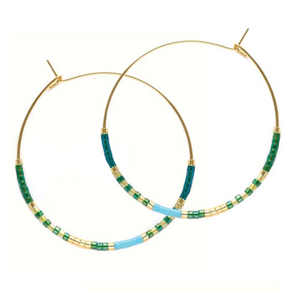 Miyuki Japanese Seed Bead Hoops | Seashore
