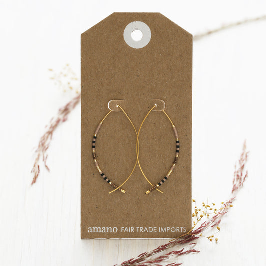 Japanese Marquise Threaders | Chocolate