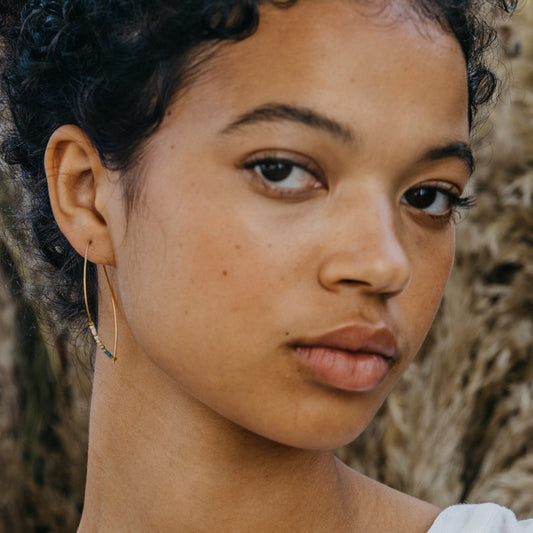 Japanese Marquise Threaders | Sky