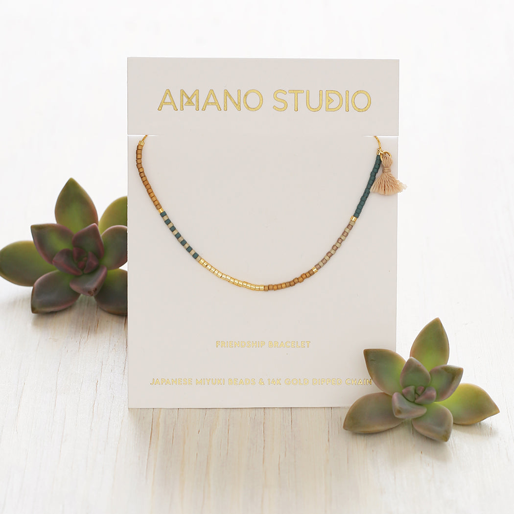 Miyuki Japanese Seed Bead Bracelet | Sky