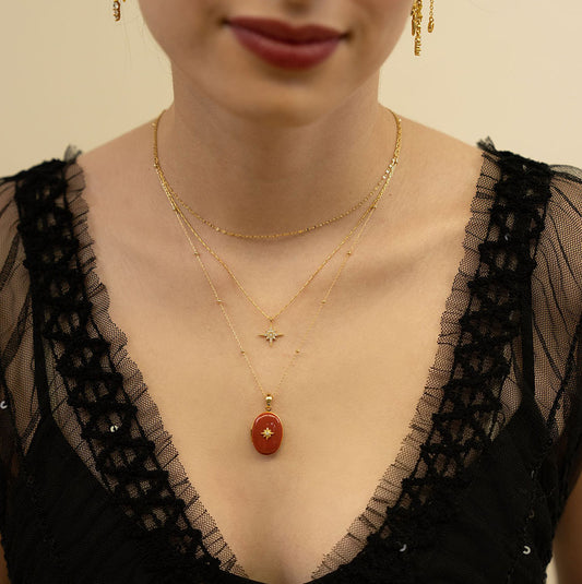Evening Star Locket Necklace