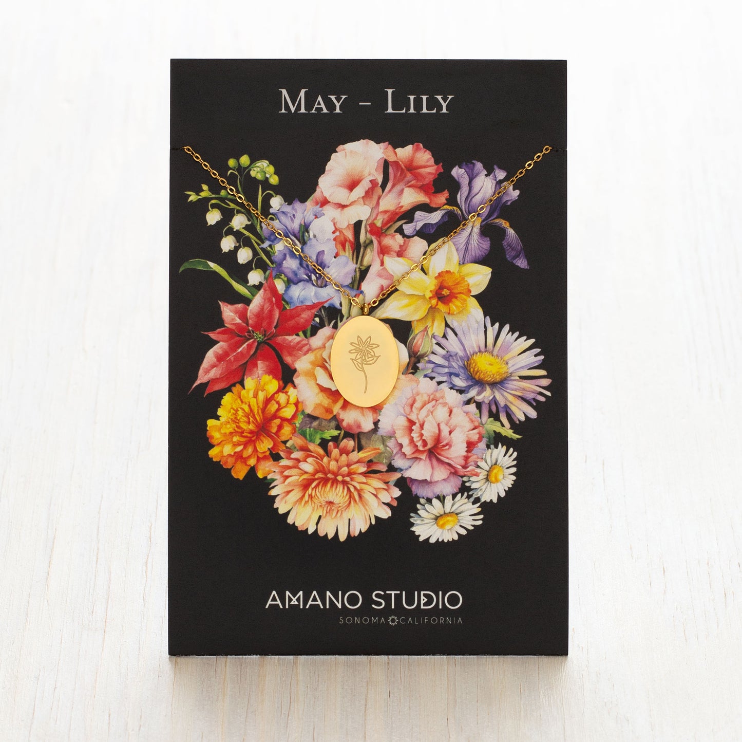 Birth Flower Necklace Series