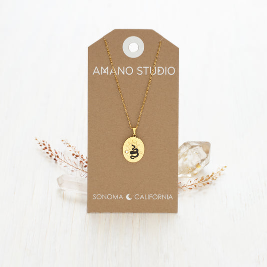 Black Snake Necklace