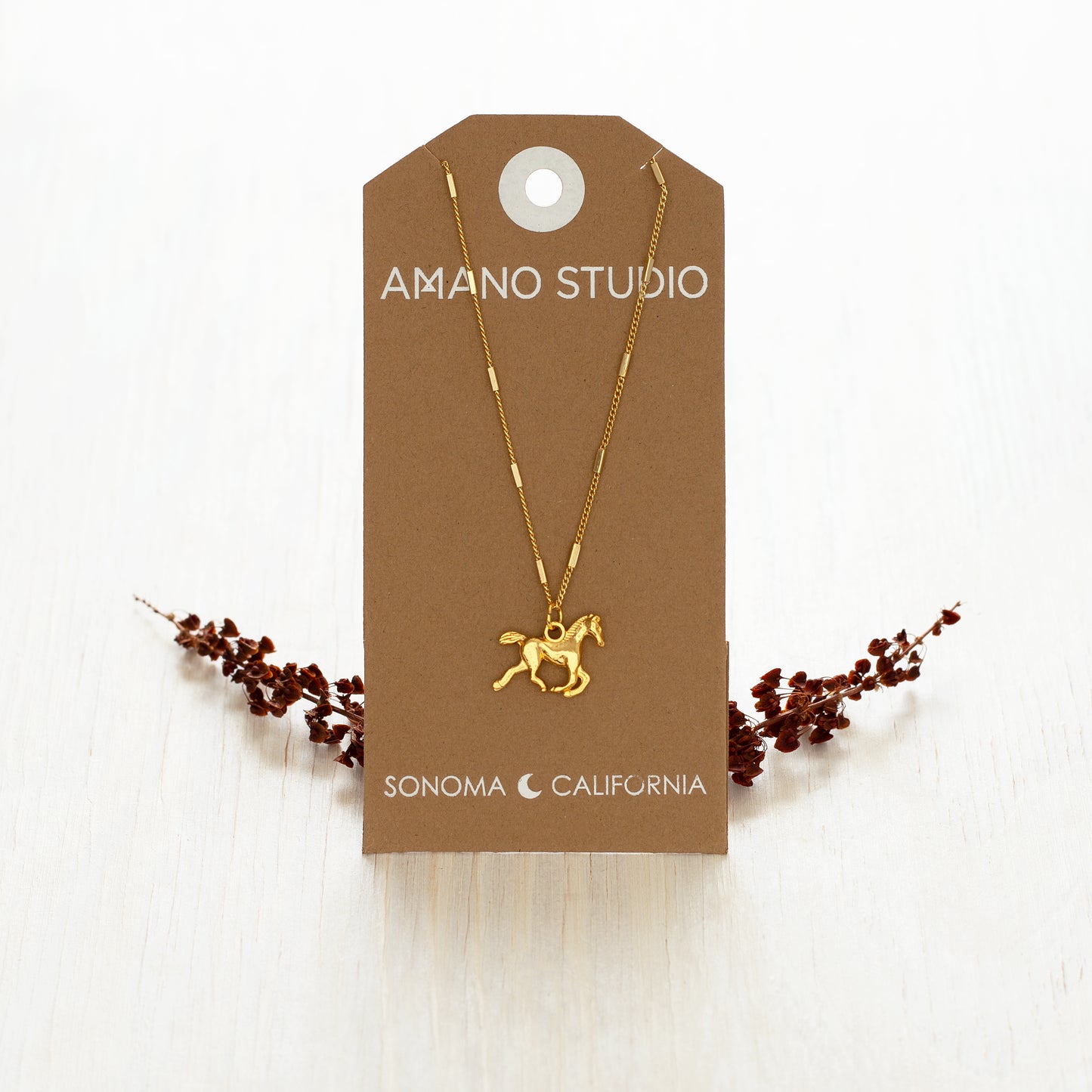Year of the Horse Pendant Necklace