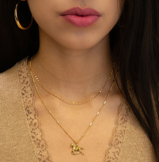 Year of the Horse Pendant Necklace