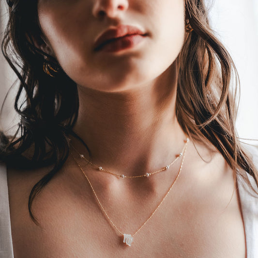 Mother of Pearl Zodiac Necklaces
