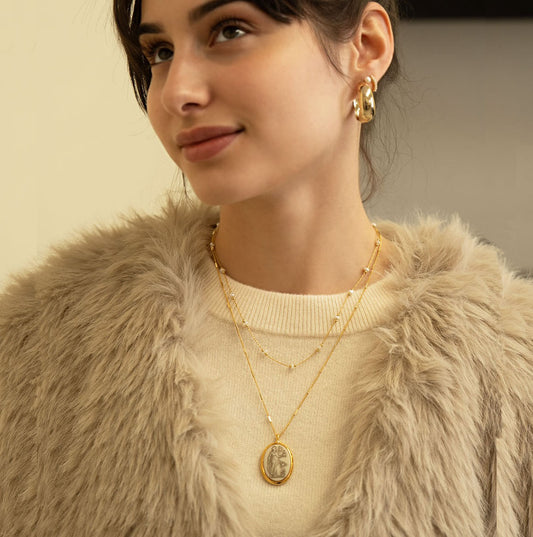 Angie Vintage Hoop Earrings