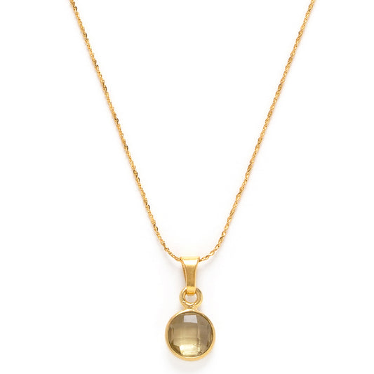 November Birthstone Necklace | Citrine