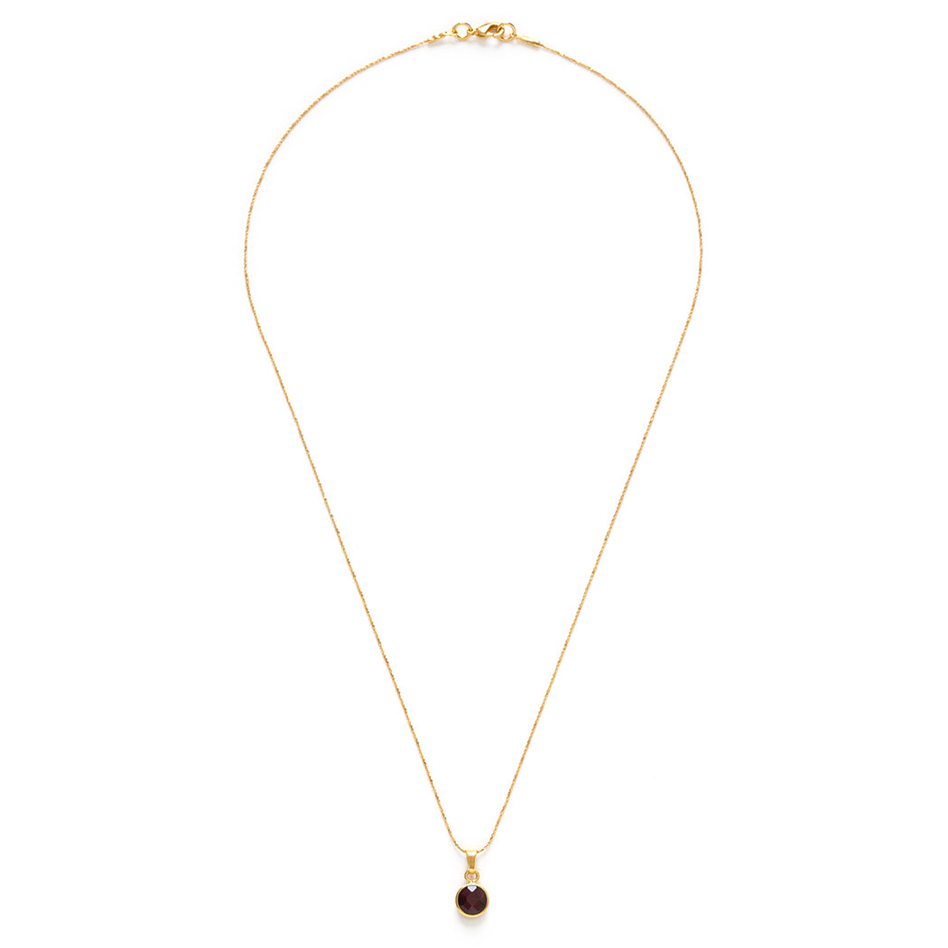 January Birthstone Necklace | Garnet