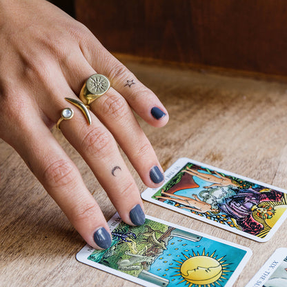 Waning Crescent Ring