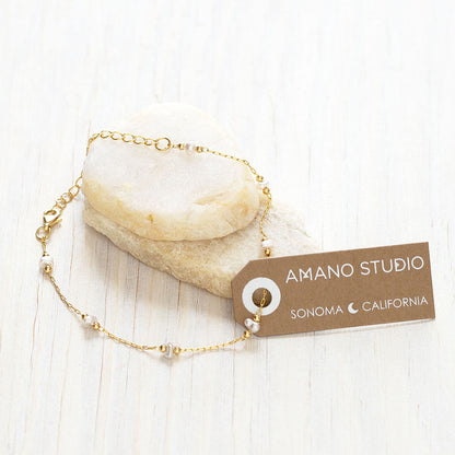 Freshwater Pearl Chain Bracelet