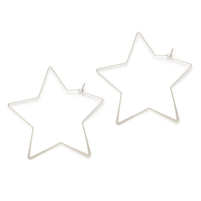 Giant Star Hoop Earrings