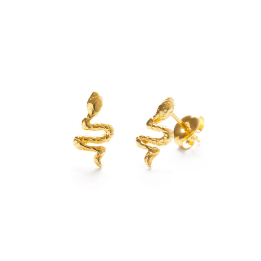 Teeny Tiny Serpent Stud Earrings