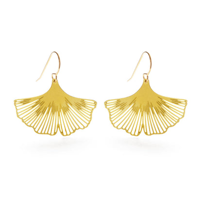 Ginkgo Leaf Earrings