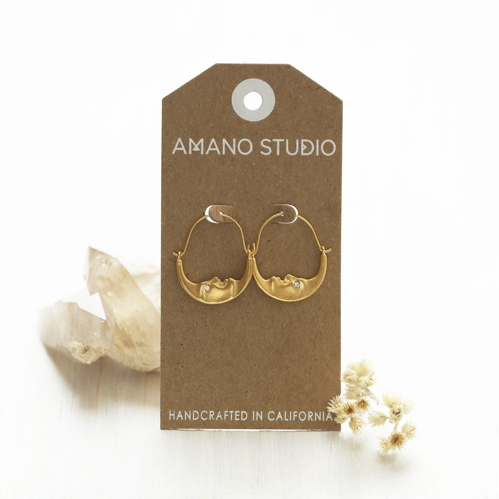 La Lune Hoop Earrings