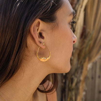 La Lune Hoop Earrings
