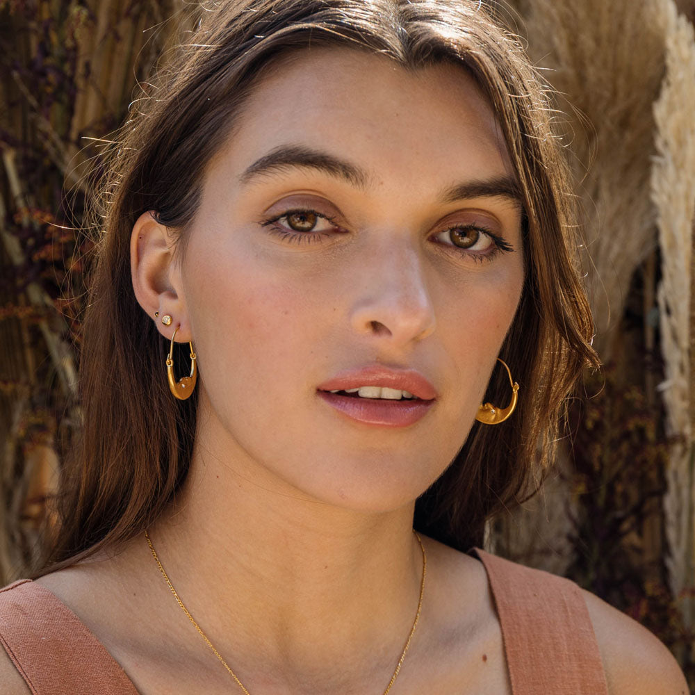 La Lune Hoop Earrings