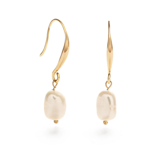 Large Pearl Drop Earrings