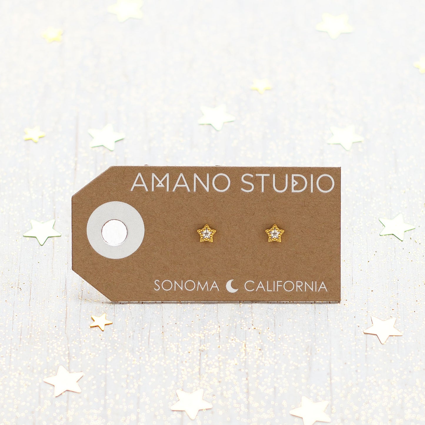 Shinning Star Stud Earrings