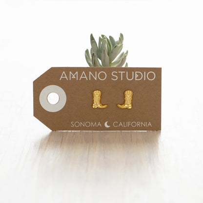 Cowboyboot Stud Earrings