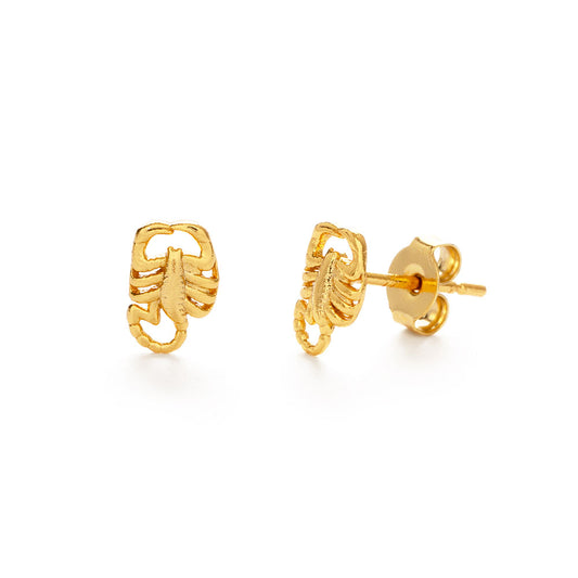 Tiny Scorpion Stud Earrings