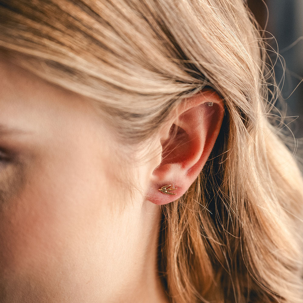 Swallow Stud Earrings