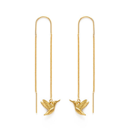 Hummingbird Threader Earrings