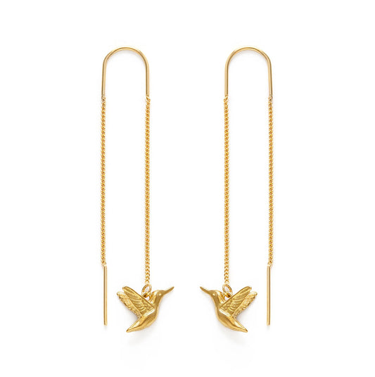 Hummingbird Threader Earrings