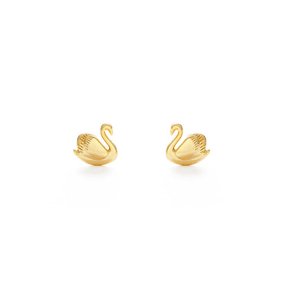 Swan Stud Earrings