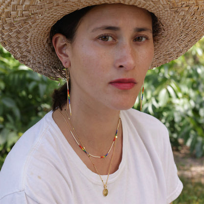 Miyuki Seed Bead Necklace | Rainbow