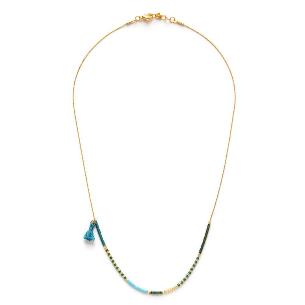Miyuki Seed Bead Necklace | Sea Shore