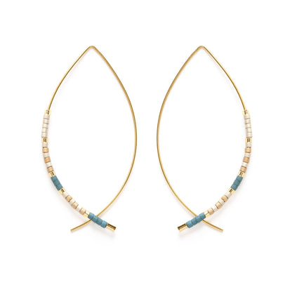 Japanese Marquise Threaders | Sky