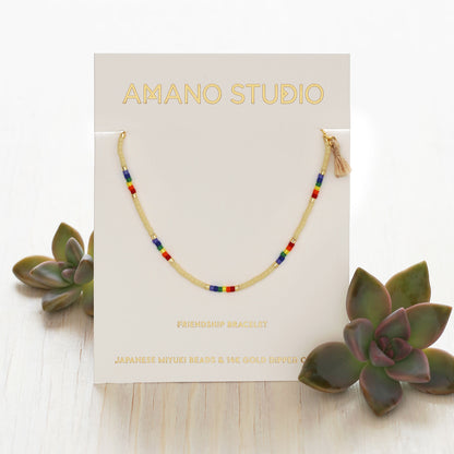 Miyuki Japanese Seed Bead Bracelet | Rainbow