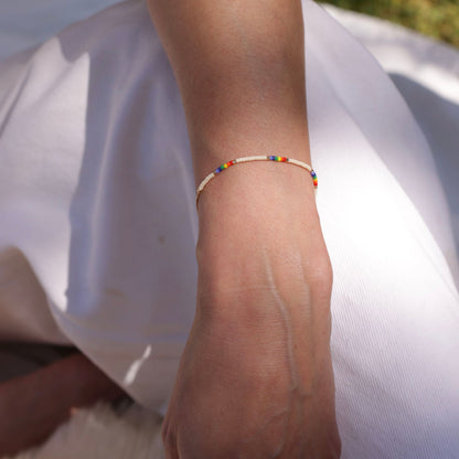 Miyuki Japanese Seed Bead Bracelet | Rainbow