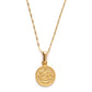 Tiny Zodiac Medallion Necklace