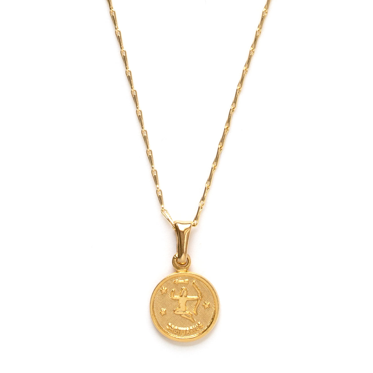 Tiny Zodiac Medallion Necklace