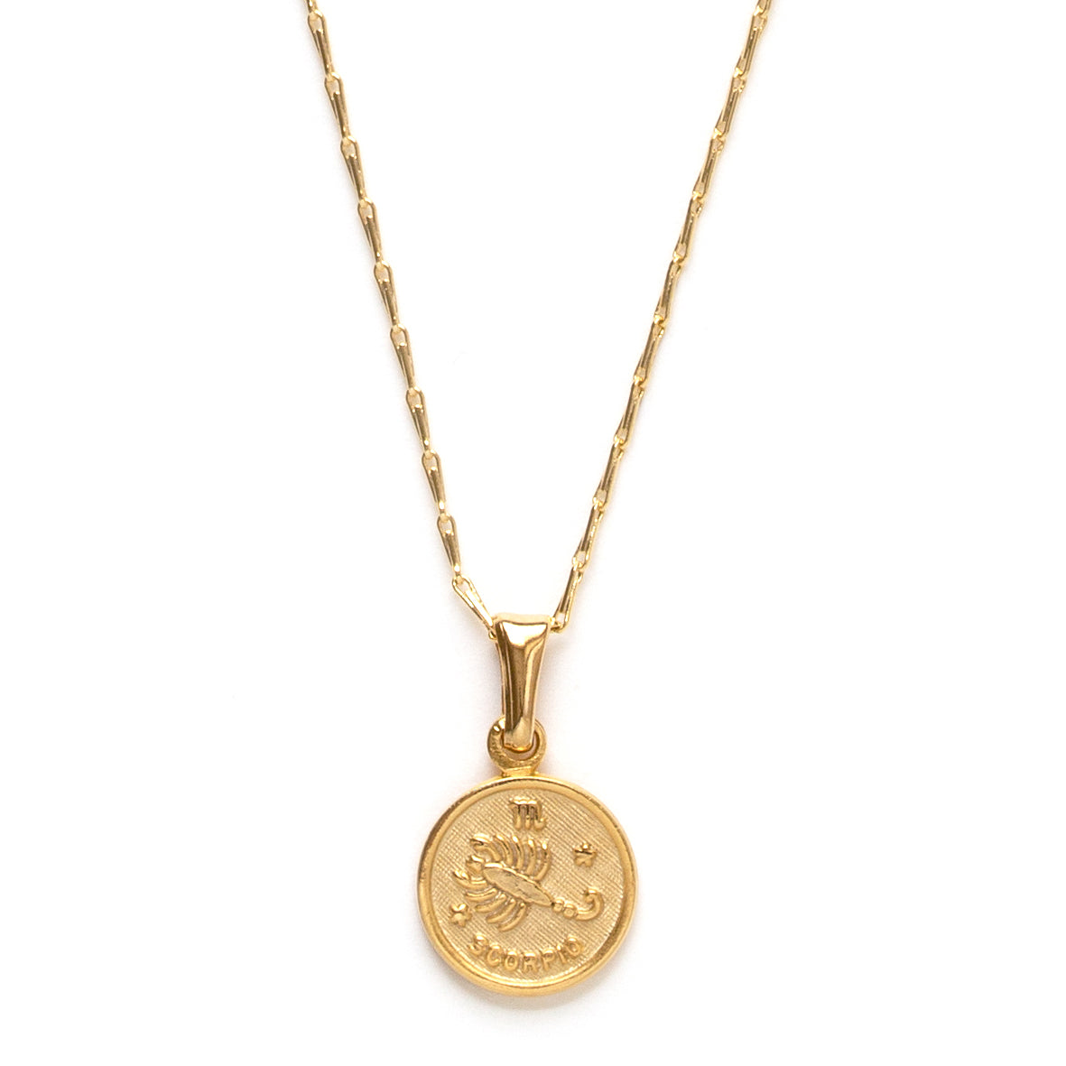 Tiny Zodiac Medallion Necklace