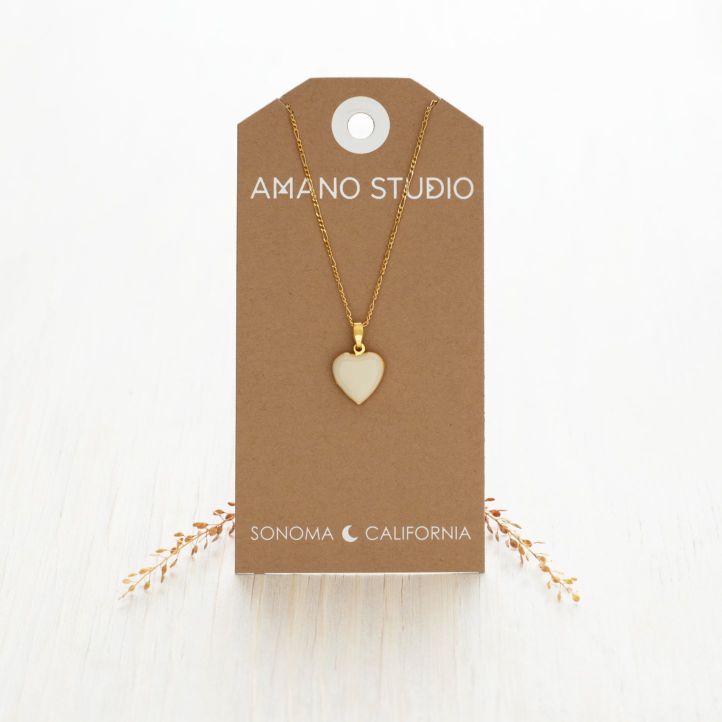 Small Enamel Heart Locket