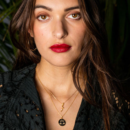 Black Enamel Zodiac | Leo