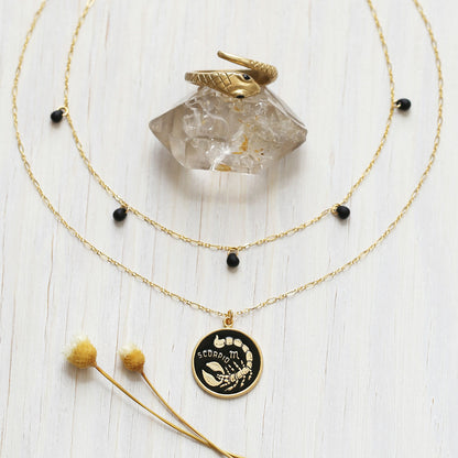 Black Enamel Zodiac | Leo