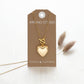 Puffed Heart on Paperclip Chain Necklace