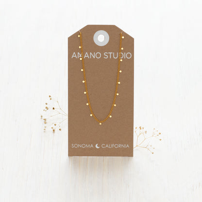 Tiny Dot Chain Necklace