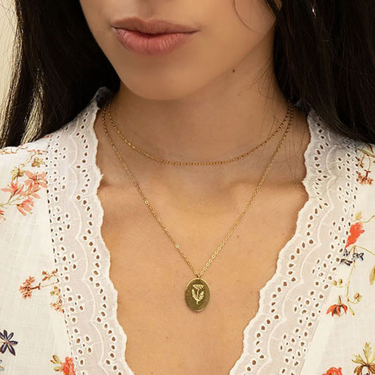 Birth Flower Necklace Series