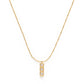 Three Crystal Bar Pendant Necklace