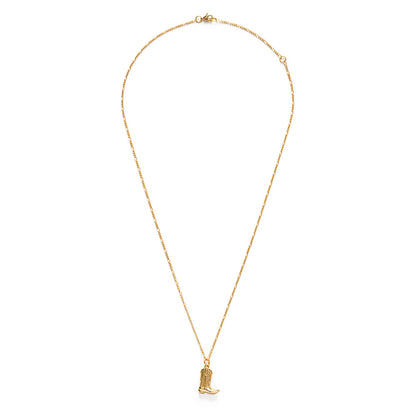 Cowboy Boot Charm Necklace