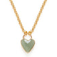 Faceted Gemstone Heart on Necklace